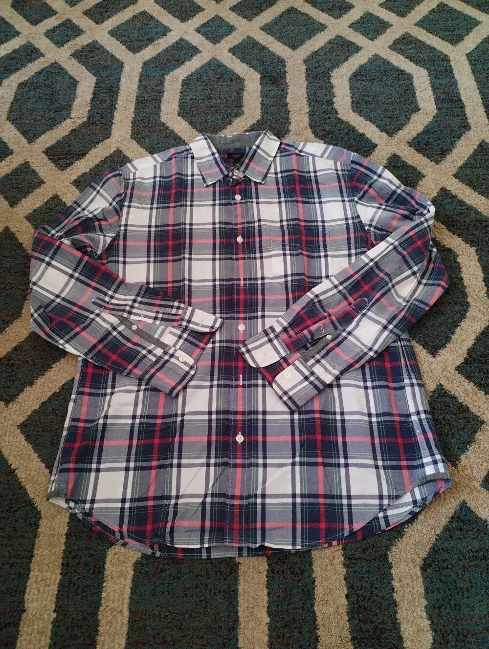 J. Crew Tartan plaid shirt excellent like new condition! Size L